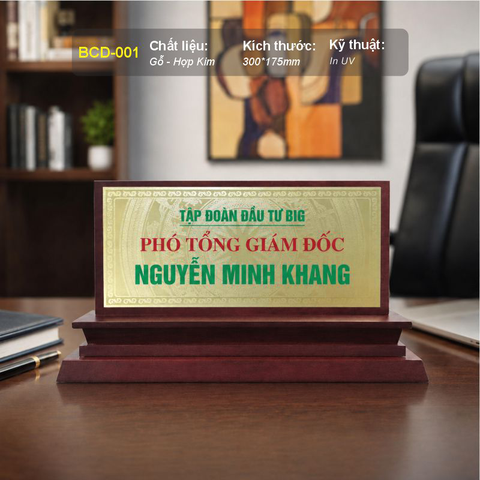Bảng Chức Danh Cao Cấp BCD-001