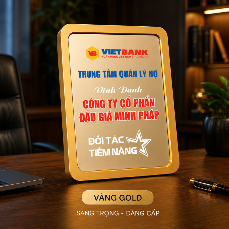Bảng vinh danh xuất sắc BVD-001 (2 loại)