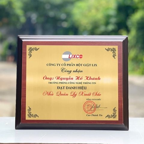 Bảng vinh danh gỗ hợp kim BVD-004