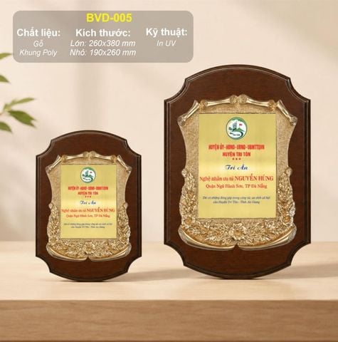Bảng vinh danh quản lý xuất sắc BVD-005 (2 size)