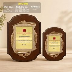 Bảng vinh danh quản lý xuất sắc BVD-005 (2 size)