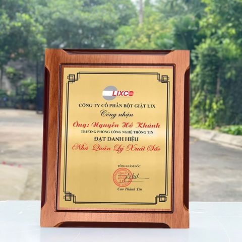 Bảng vinh danh gỗ hợp kim BVD-005