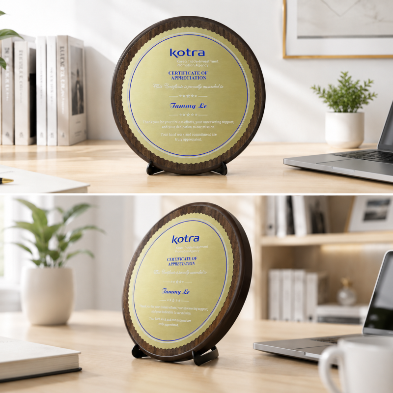Bảng vinh danh gỗ hợp kim BVD-009