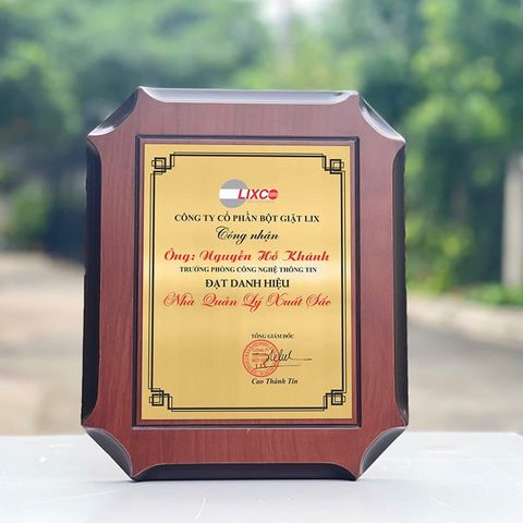 Bảng vinh danh gỗ hợp kim BVD-008