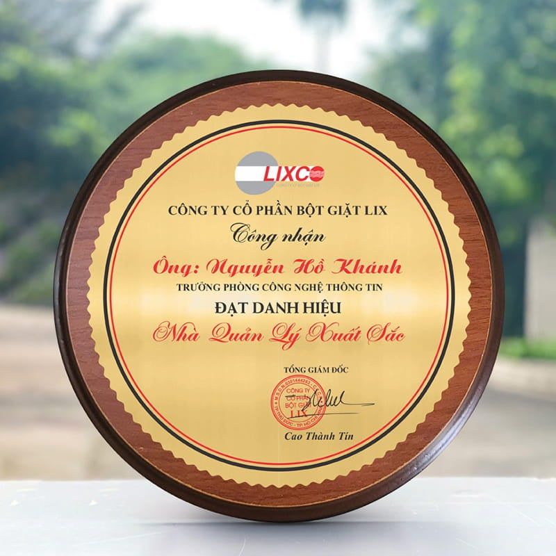 Bảng vinh danh gỗ hợp kim BVD-012 (2 loại)