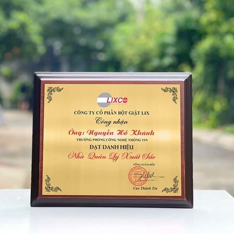 Bảng vinh danh gỗ hợp kim BVD-014