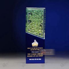 Cúp vinh danh pha lê hologram đa sắc CB010 (3 màu)