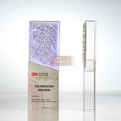 Cúp vinh danh pha lê hologram đa sắc CB010 (3 màu)