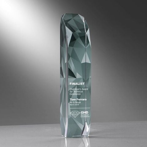 Cúp vinh danh pha lê in màu đa sắc CB012