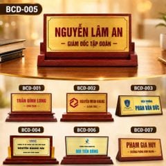 Bộ Bảng Chức Danh Cao Cấp (6 Mẫu)
