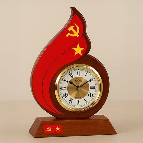 Kỷ niệm chương gỗ đồng hồ VG50