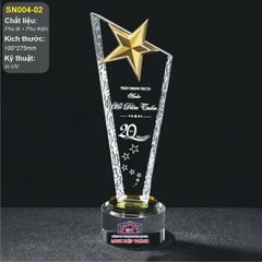 Bộ Cúp vinh danh pha lê ngôi sao xuất sắc 2026