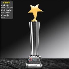 Bộ Cúp vinh danh pha lê ngôi sao xuất sắc 2026