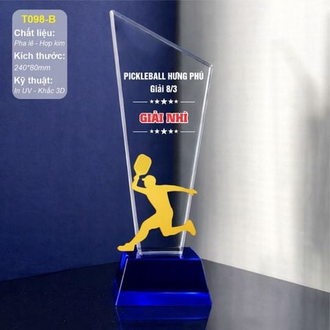 Cúp thể thao pickleball T098 (3 loại)