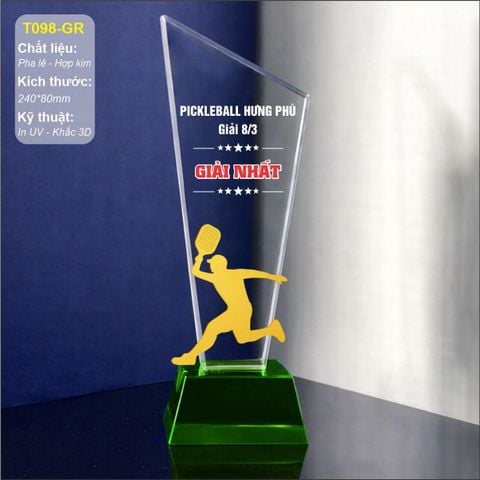 Cúp thể thao pickleball T098 (3 loại)