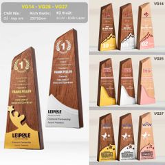 Cúp vinh danh kết hợp gỗ hợp kim VG14-26-27