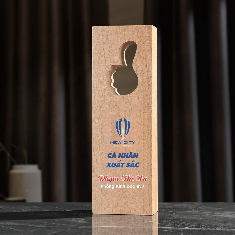 Cúp vinh danh gỗ cao cấp VG24