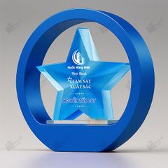 Kỷ niệm chương gỗ pha lê VG70
