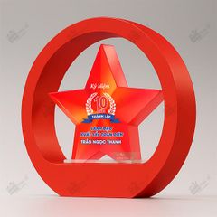Kỷ niệm chương gỗ pha lê VG70