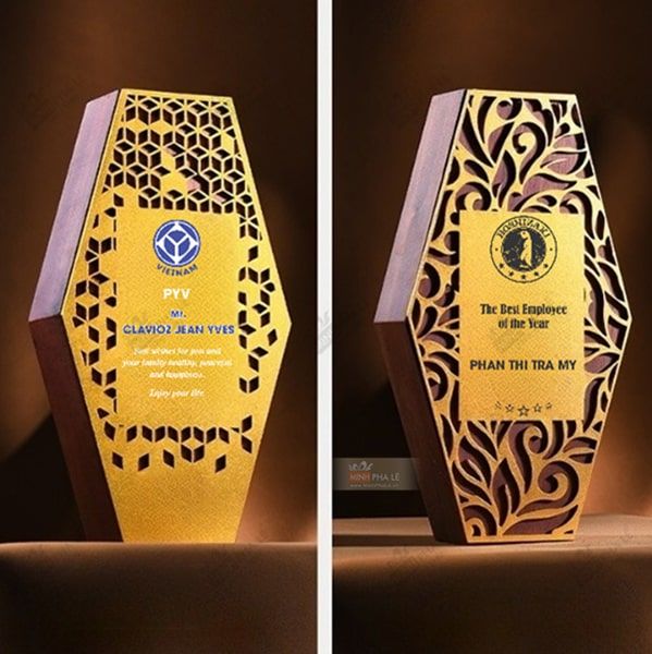 Cúp vinh danh gỗ hợp kim VG81