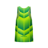 Custom Design and Manufacturing Tank Top Sportswear Running Bonding Seamless sublimation printing pattern Striped Polyester-Spandex blend 4-way stretch OEM/ODM Low MOQ