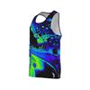  Custom Design and Manufacturing Tank Top Sportswear Running Bonding Seamless sublimation printing pattern Galaxy Polyester-Spandex blend 4-way stretch OEM/ODM Low MOQ 