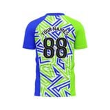 Custom Design and Manufacturing Football Kit Sports crew neck short sleeves sublimation printing pattern Abstract Polyester-Spandex blend 4-way stretch OEM/ODM Low MOQ