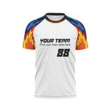 Custom Design and Manufacturing Football Kit Sports crew neck short sleeves sublimation printing pattern Ghost Rider Polyester-Spandex blend 4-way stretch OEM/ODM Low MOQ