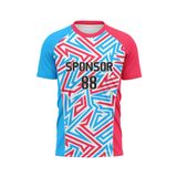 Custom Design and Manufacturing Football Kit Sports crew neck short sleeves sublimation printing pattern Abstract Polyester-Spandex blend 4-way stretch OEM/ODM Low MOQ
