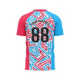 Custom Design and Manufacturing Football Kit Sports crew neck short sleeves sublimation printing pattern Abstract Polyester-Spandex blend 4-way stretch OEM/ODM Low MOQ