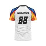 Custom Design and Manufacturing Football Kit Sports crew neck short sleeves sublimation printing pattern Ghost Rider Polyester-Spandex blend 4-way stretch OEM/ODM Low MOQ