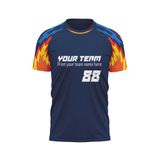 Custom Design and Manufacturing Football Kit Sports crew neck short sleeves sublimation printing pattern Ghost Rider Polyester-Spandex blend 4-way stretch OEM/ODM Low MOQ