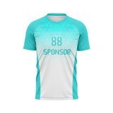 Custom Design and Manufacturing Football Kit Sports crew neck short sleeves sublimation printing pattern Geometry Gradient Polyester-Spandex blend 4-way stretch OEM/ODM Low MOQ
