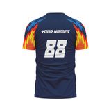 Custom Design and Manufacturing Football Kit Sports crew neck short sleeves sublimation printing pattern Ghost Rider Polyester-Spandex blend 4-way stretch OEM/ODM Low MOQ