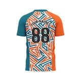 Custom Design and Manufacturing Football Kit Sports crew neck short sleeves sublimation printing pattern Abstract Polyester-Spandex blend 4-way stretch OEM/ODM Low MOQ