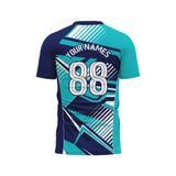 Custom Design and Manufacturing Football Kit Sports crew neck short sleeves sublimation printing pattern Sports Polyester-Spandex blend 4-way stretch OEM/ODM Low MOQ