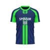 Custom Design and Manufacturing Football Kit Sports crew neck short sleeves sublimation printing pattern Striped Polyester-Spandex blend 4-way stretch OEM/ODM Low MOQ