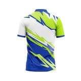 Custom Design and Manufacturing Polo Shirt Sportswear Pickleball & Tennis polo collar short sleeves sublimation printing pattern sports Green Polyester-Spandex blend 4-way stretch OEM/ODM Low MOQ