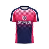 Custom Design and Manufacturing Football Kit Sports crew neck short sleeves sublimation printing pattern Gradient Checkered Polyester-Spandex blend 4-way stretch OEM/ODM Low MOQ