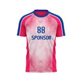 Custom Design and Manufacturing Football Kit Sports crew neck short sleeves sublimation printing pattern Pixel Gradient Polyester-Spandex blend 4-way stretch OEM/ODM Low MOQ