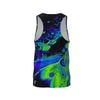  Custom Design and Manufacturing Tank Top Sportswear Running Bonding Seamless sublimation printing pattern Galaxy Polyester-Spandex blend 4-way stretch OEM/ODM Low MOQ 