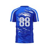 Custom Design and Manufacturing Football Kit Sports crew neck short sleeves sublimation printing pattern Brush Polyester-Spandex blend 4-way stretch OEM/ODM Low MOQ