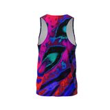 Custom Design and Manufacturing Tank Top Sportswear Running Bonding Seamless sublimation printing pattern Tiger Polyester-Spandex blend 4-way stretch OEM/ODM Low MOQ