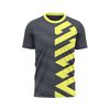 Custom Design and Manufacturing Sports T-Shirt Running crew neck short sleeves sublimation printing pattern Diagonal Stripes Polyester-Spandex blend 4-way stretch OEM/ODM Low MOQ