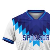 Custom Design and Manufacturing Football Kit Sports crew neck short sleeves sublimation printing pattern Retro white Polyester-Spandex blend 4-way stretch OEM/ODM Low MOQ