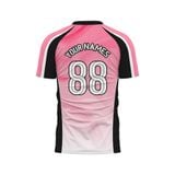 Custom Design and Manufacturing Football Kit Sports crew neck short sleeves sublimation printing gradient pattern Dots Polyester-Spandex blend 4-way stretch OEM/ODM Low MOQ