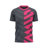Custom Design and Manufacturing Sports T-Shirt Running crew neck short sleeves sublimation printing pattern Diagonal Stripes Polyester-Spandex blend 4-way stretch OEM/ODM Low MOQ