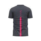 Custom Design and Manufacturing Sports T-Shirt Running crew neck short sleeves sublimation printing pattern Diagonal Stripes Polyester-Spandex blend 4-way stretch OEM/ODM Low MOQ