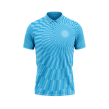 Custom Design and Manufacturing Polo Shirt Sportswear polo collar short sleeves sublimation printing pattern Color Green Polyester-Spandex blend 4-way stretch OEM/ODM Low MOQ