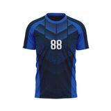 Custom Design and Manufacturing Football Kit Sports crew neck short sleeves sublimation printing pattern Diagonal Lines Polyester-Spandex blend 4-way stretch OEM/ODM Low MOQ